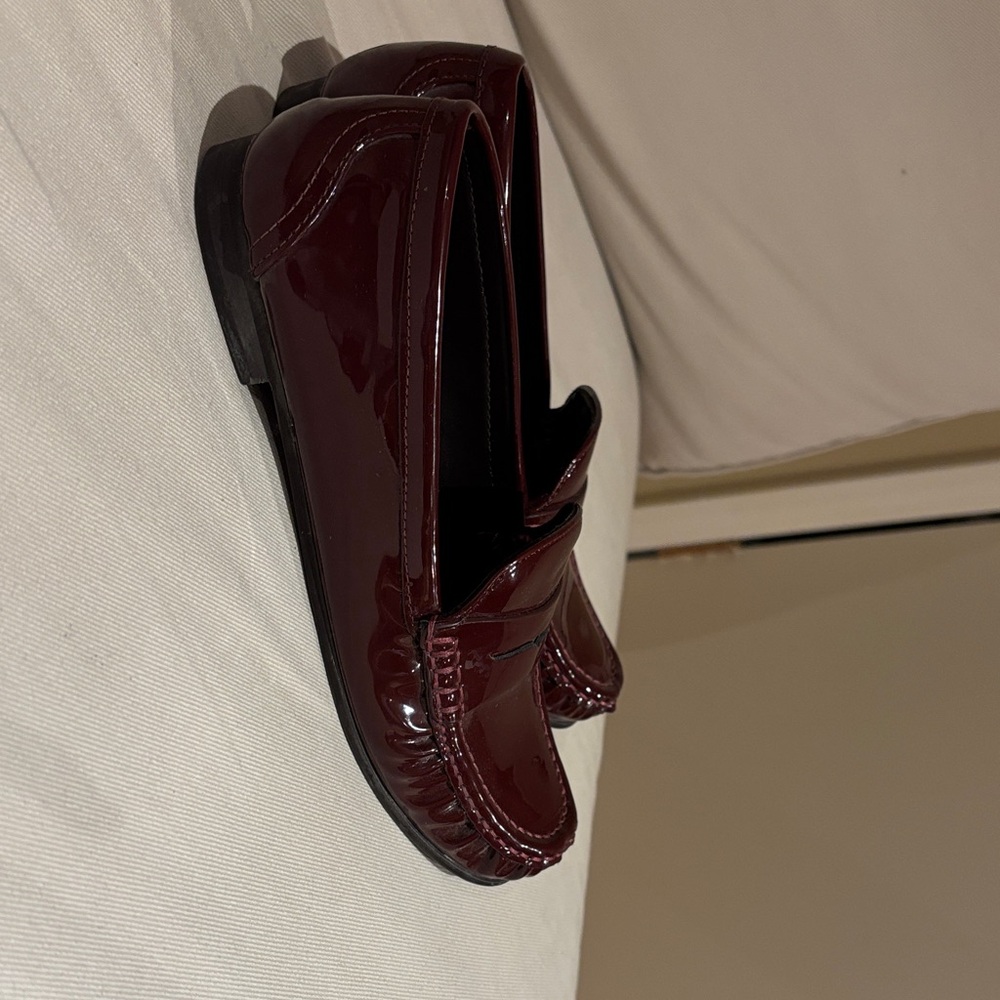 Zara Men's Deep Burgundy Loafers